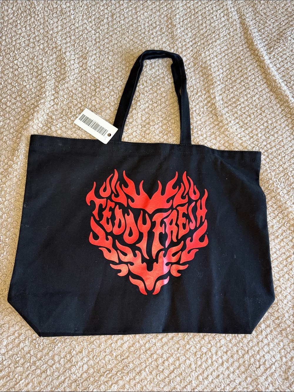Teddy Fresh | Flaming Heart Graphic Tote